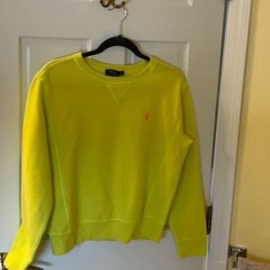 Polo by Ralph Lauren sweatshirt yellow large.